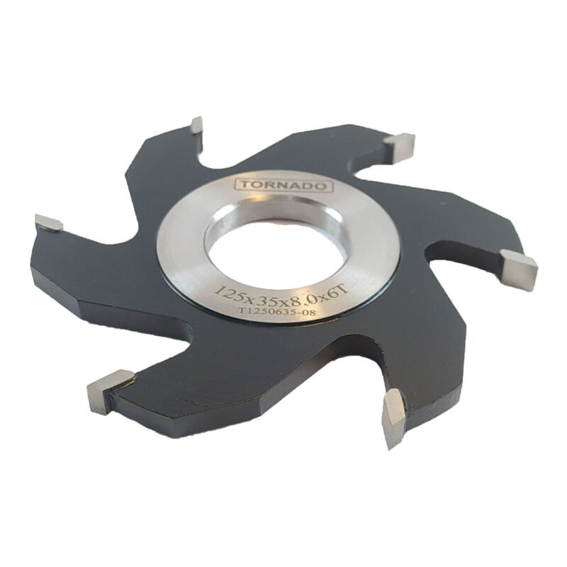 توپی فرز شیارزن شش پر 8 میل تورنادو کد T1250635-08 - تصویر 1