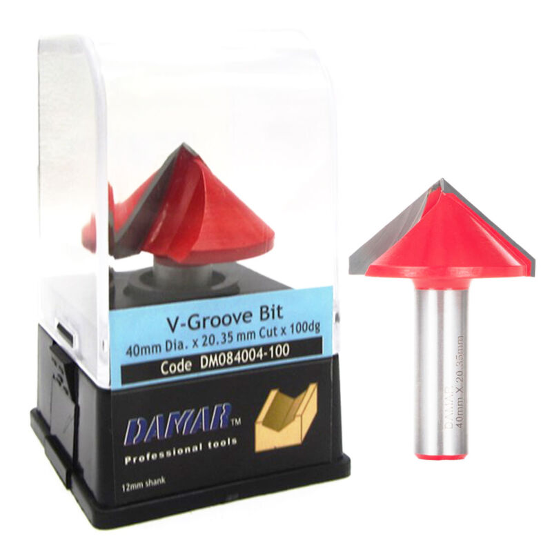 تیغ-وی-100-درجه-دامار-قطر-40-کارگیر-20-شفت-12-دامار-DM0804004-100 فرز حکاکی 100 درجه قطر 40 دامار DM084004-100