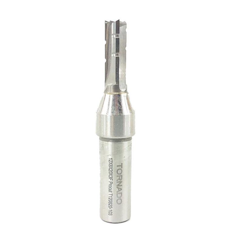 تیغ شیارزن کارباید سه پر قطر 8 کارگیر 20 شفت 12 تورنادو T120820-103 - تصویر 3